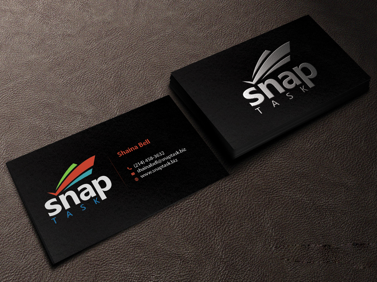Business Card Design by Creations Box 2015 for SnapTask | Design #9344896