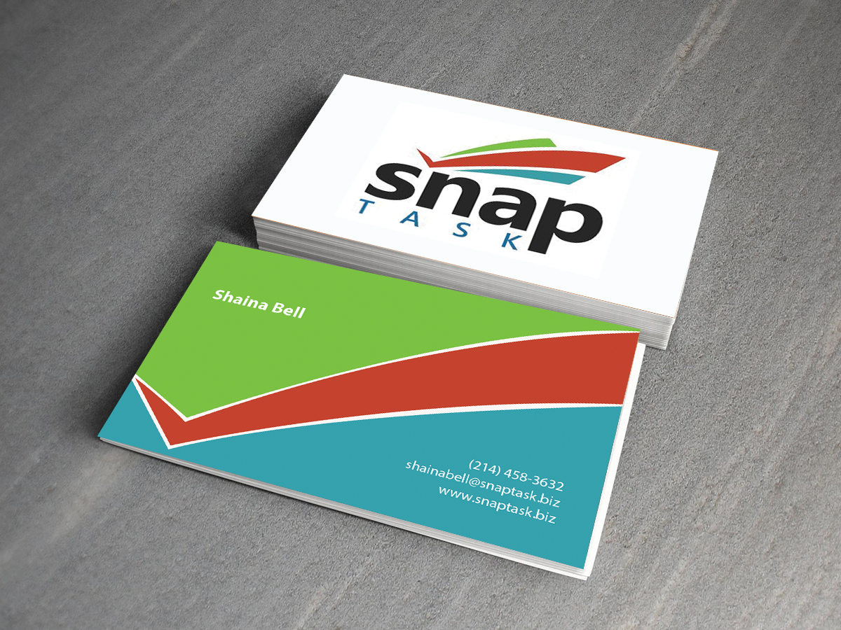 Visitenkarten-Design von Creations Box 2015 für SnapTask | Design #9344903