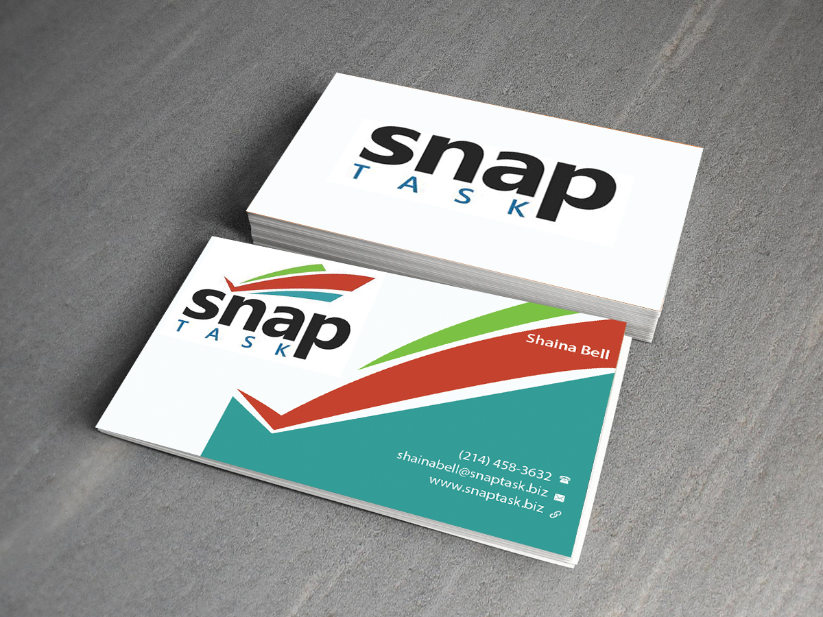 Design de Carte de Visite par Creations Box 2015 pour SnapTask | Design #9344906