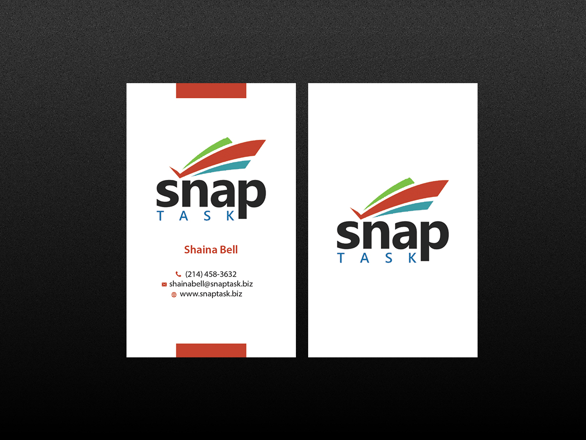 Visitenkarten-Design von Creations Box 2015 für SnapTask | Design #9344909