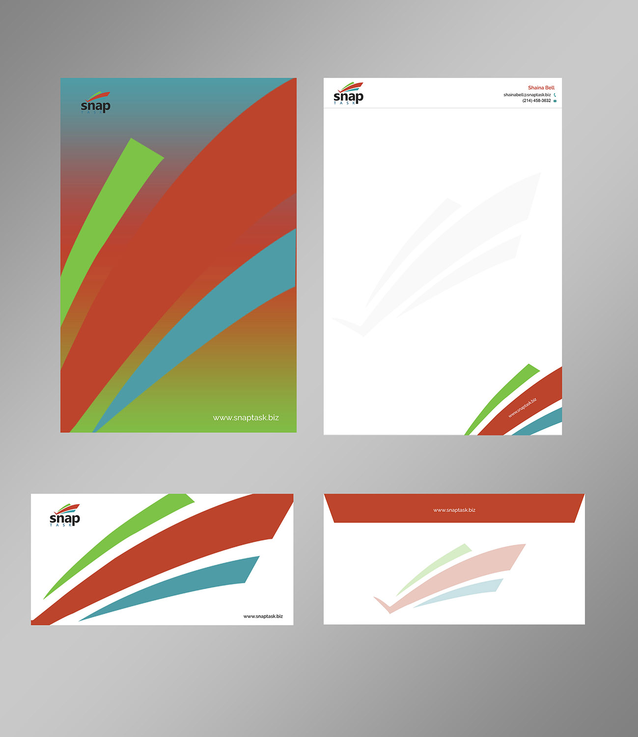Business Card Design by Creations Box 2015 for SnapTask | Design #9344910