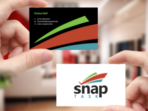 Business Card Design by Creations Box 2015 for SnapTask | Design: #9344911