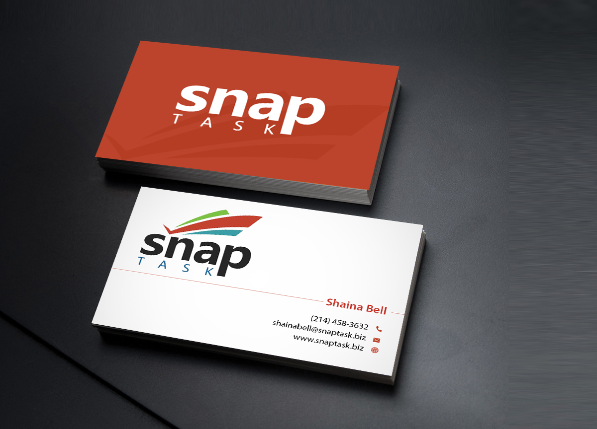 Diseño de Tarjeta de Presentación por Creations Box 2015 para SnapTask | Diseño #9344930