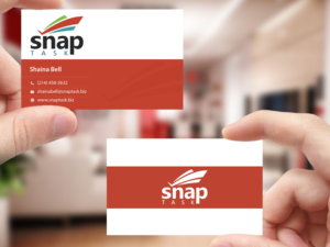 Business Card Design by Creations Box 2015 for SnapTask | Design: #9344978