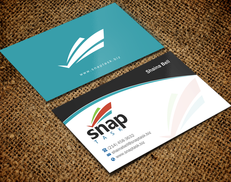 Business Card Design by Brand aid for SnapTask | Design #9344423