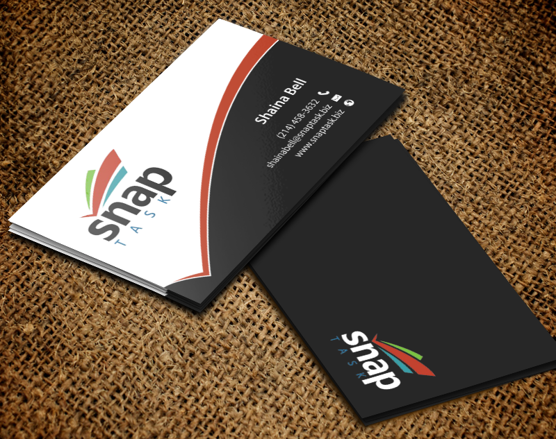 Business Card Design by chandrayaan.creative for SnapTask | Design #9349247