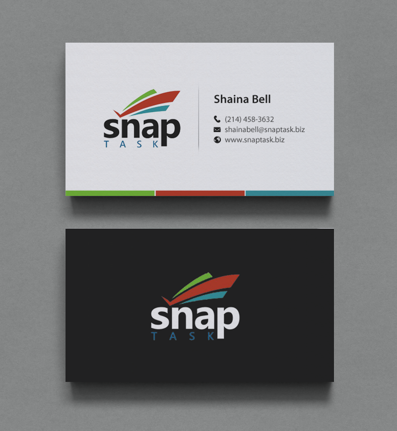 Business Card Design by chandrayaan.creative for SnapTask | Design #9349249