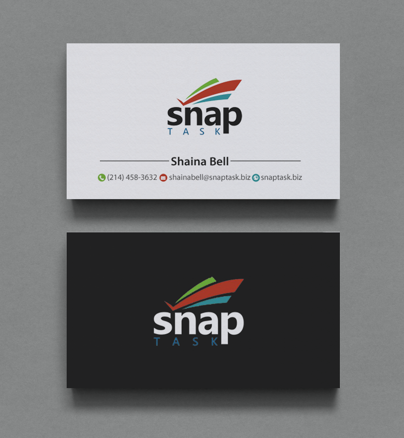 Business Card Design by chandrayaan.creative for SnapTask | Design #9349255