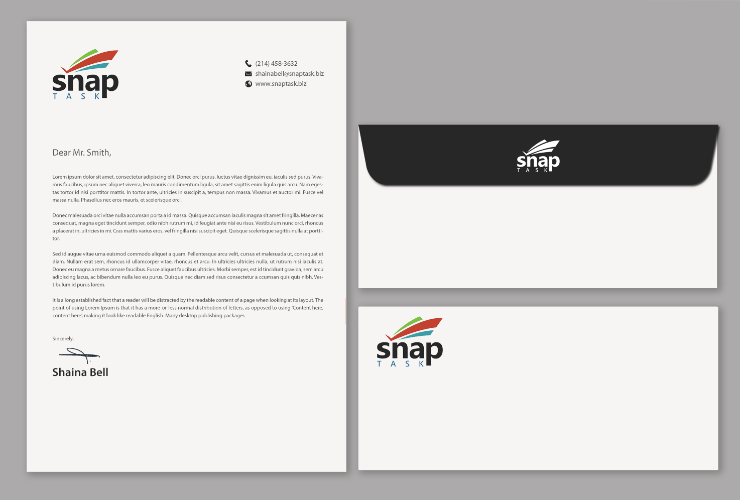 Business Card Design by chandrayaan.creative for SnapTask | Design #9354429