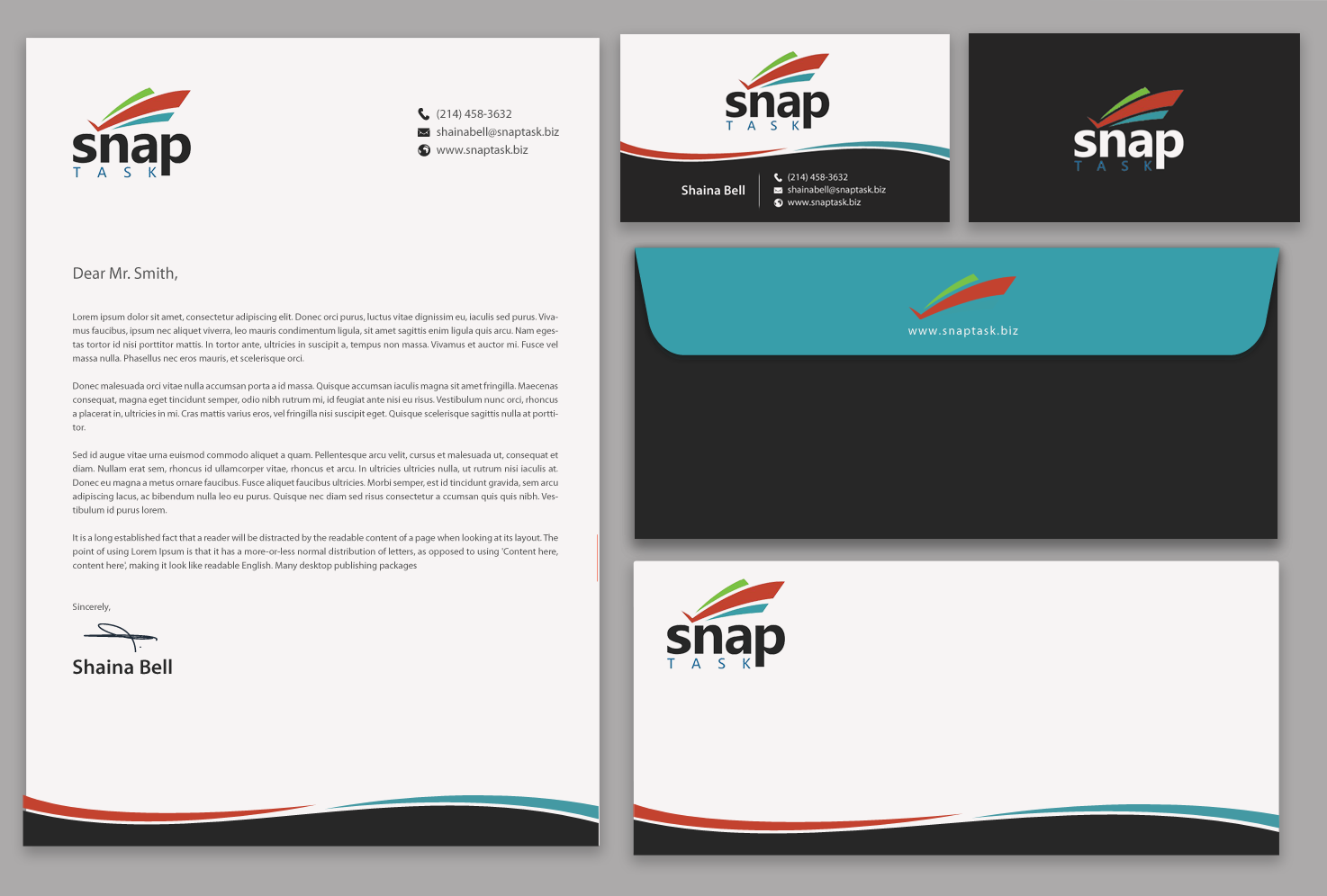 Business Card Design by chandrayaan.creative for SnapTask | Design #9381158
