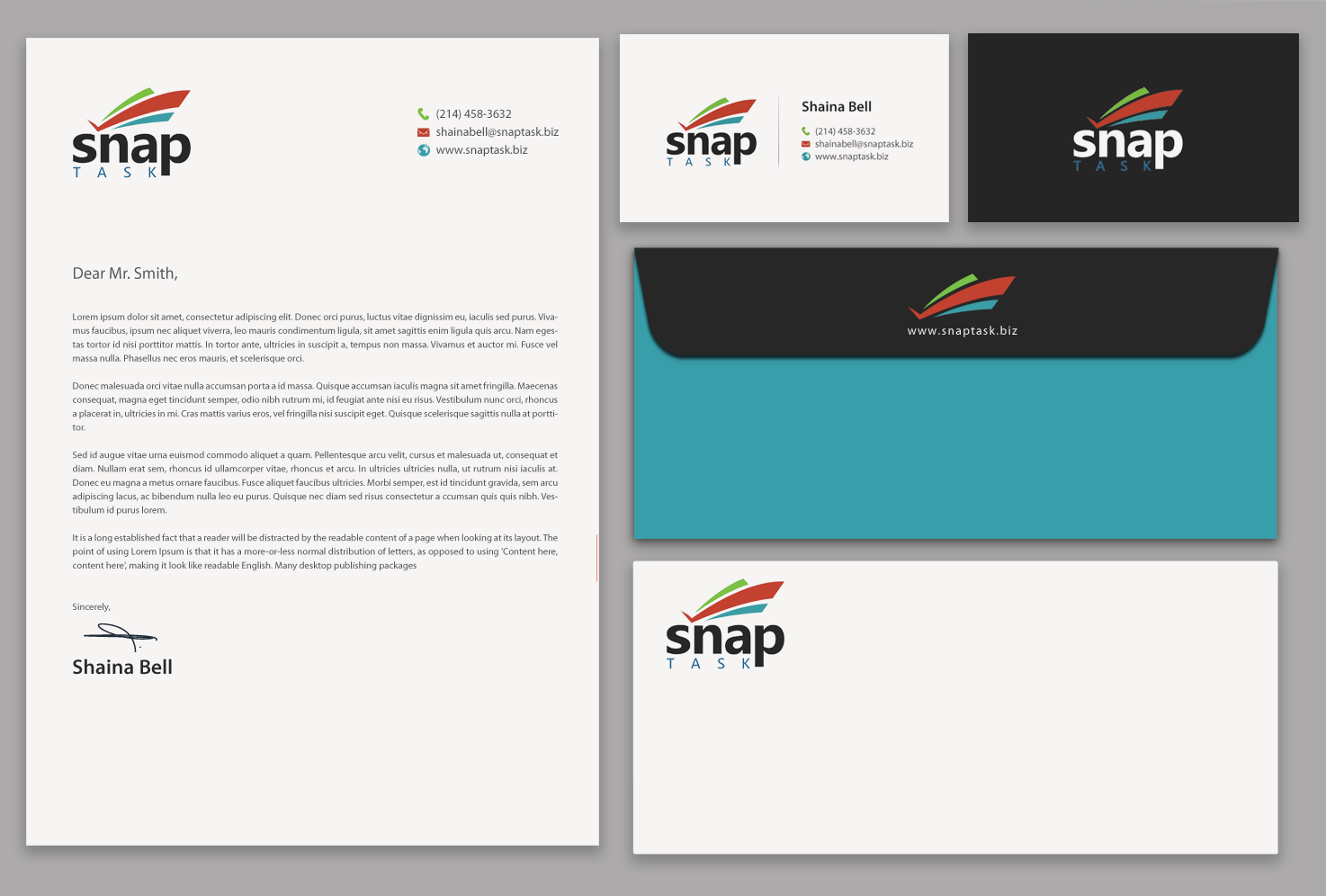 Business Card Design by chandrayaan.creative for SnapTask | Design #9381160