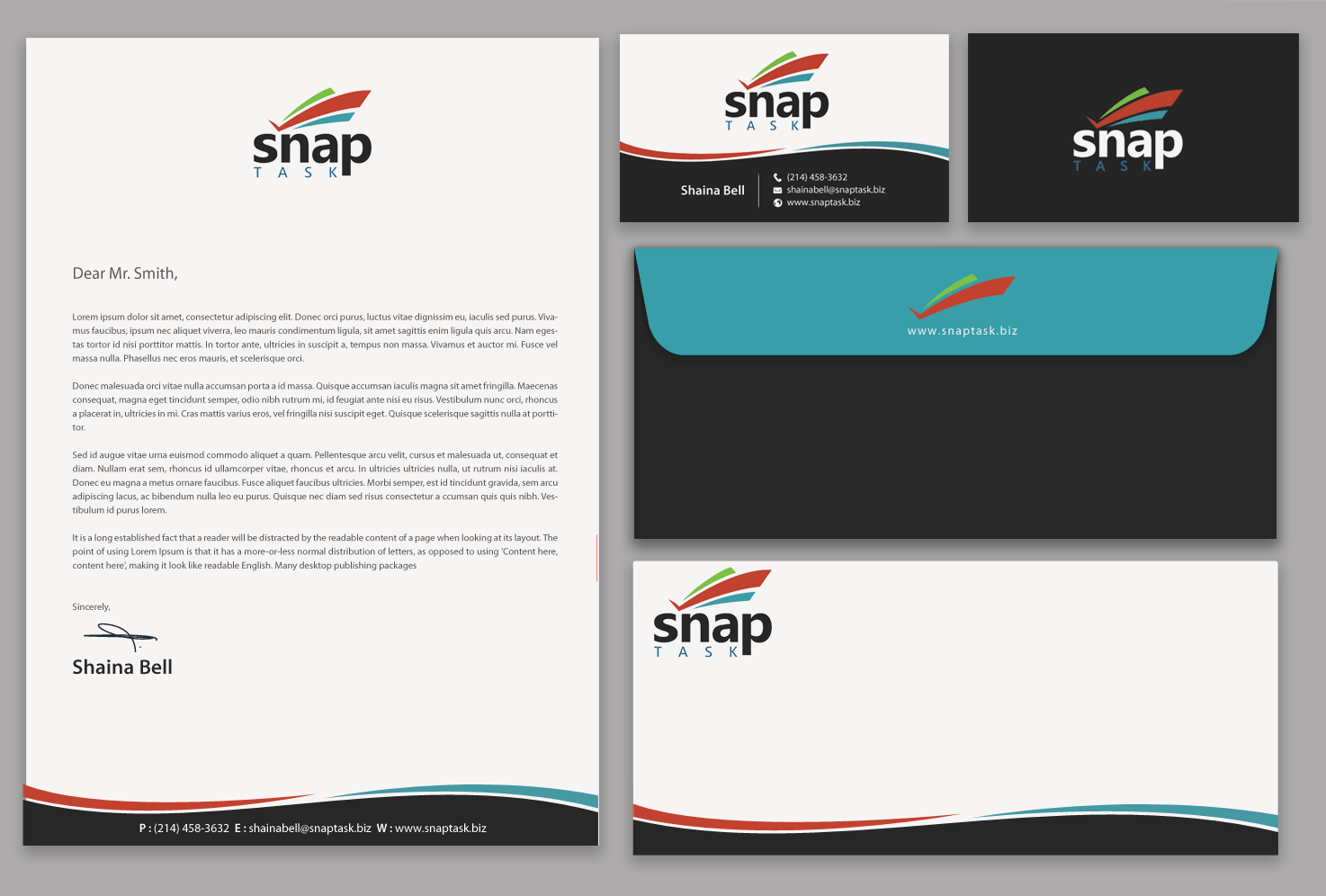 Business Card Design by chandrayaan.creative for SnapTask | Design #9381161