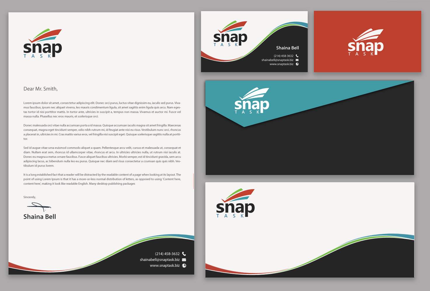 Business Card Design by chandrayaan.creative for SnapTask | Design #9381163