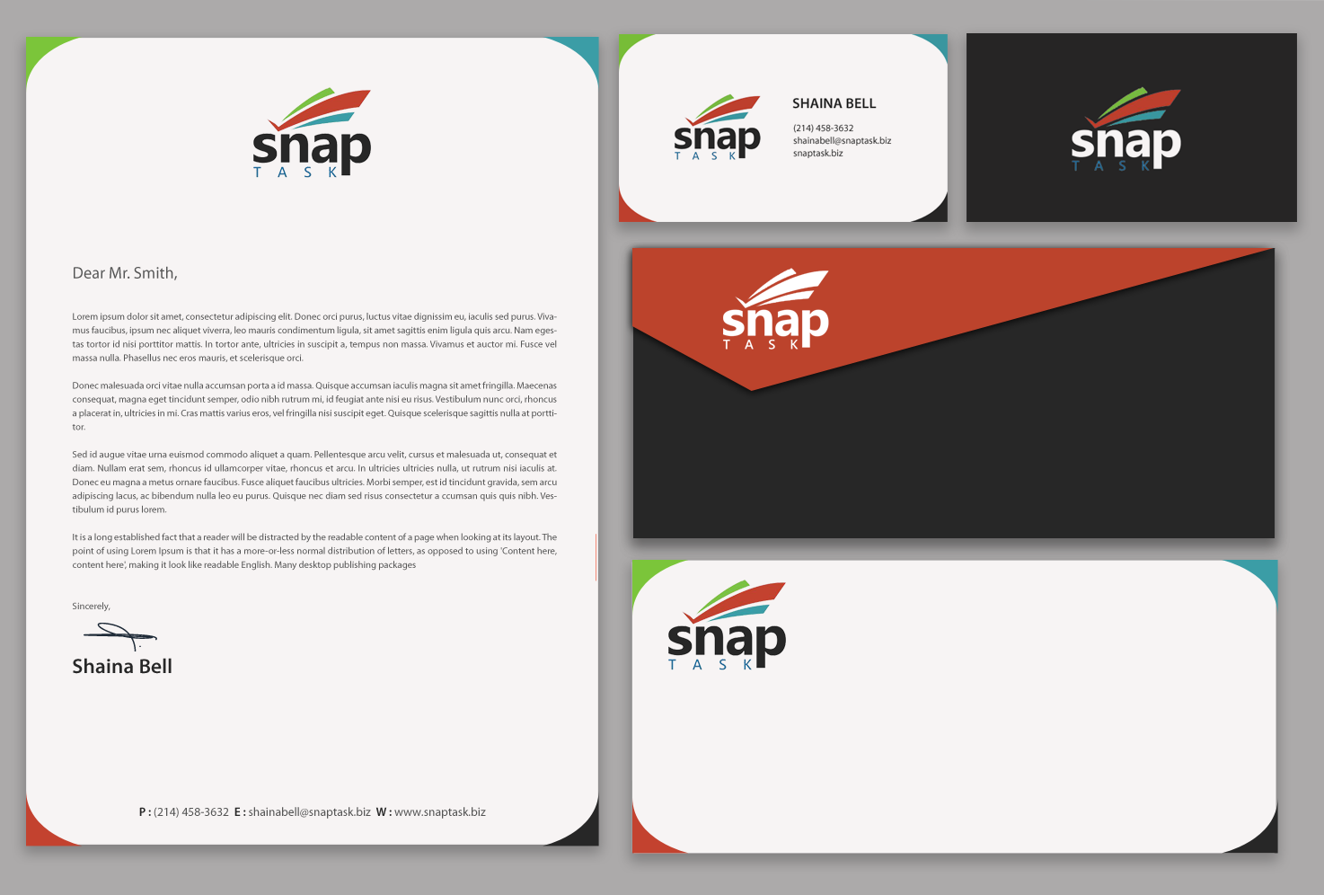 Business Card Design by chandrayaan.creative for SnapTask | Design #9381171
