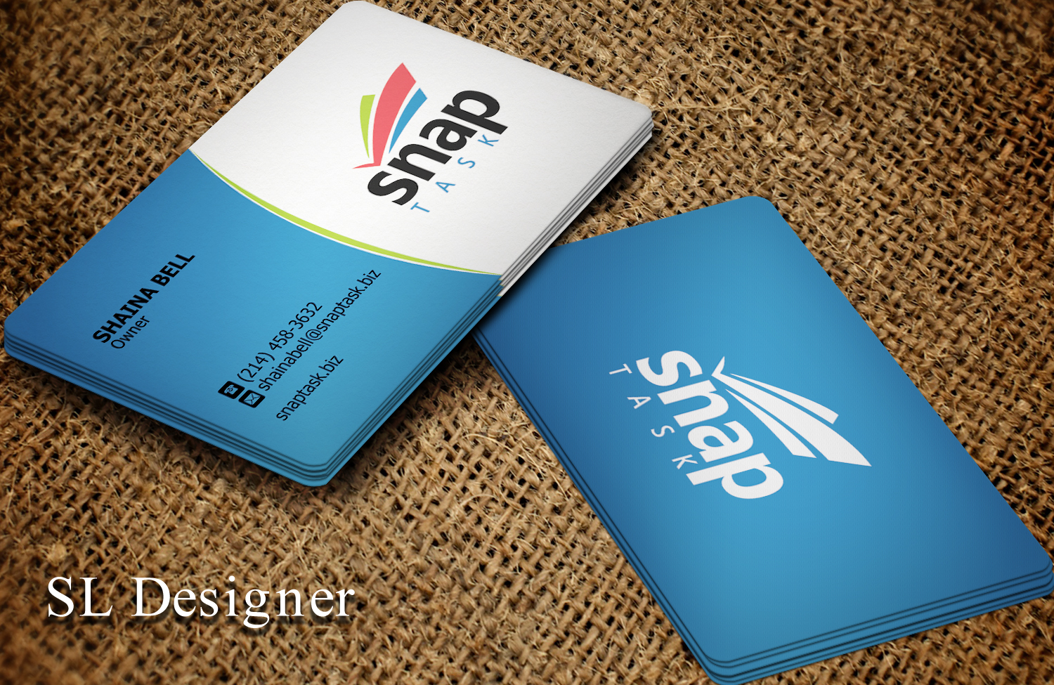 Business Card Design by SL Designer for SnapTask | Design #9339269