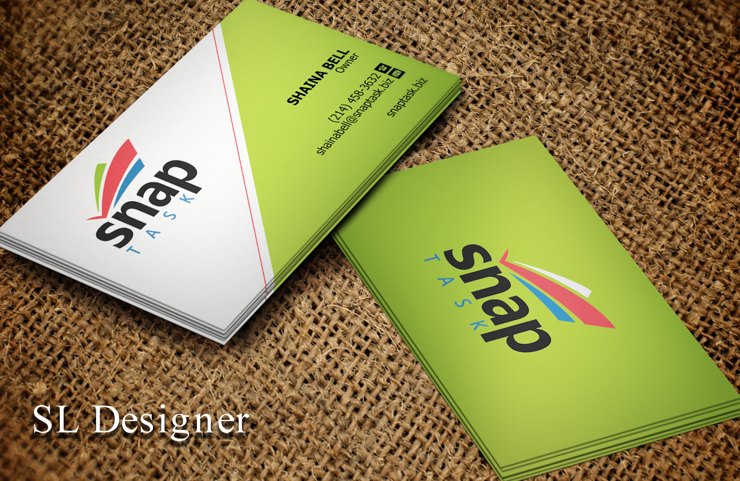 Business Card Design by SL Designer for SnapTask | Design #9339270