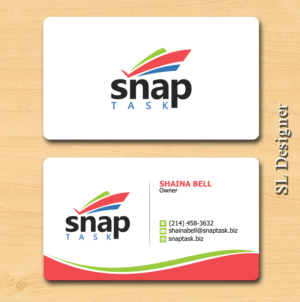 Business Card Design by SL Designer for SnapTask | Design: #9339275