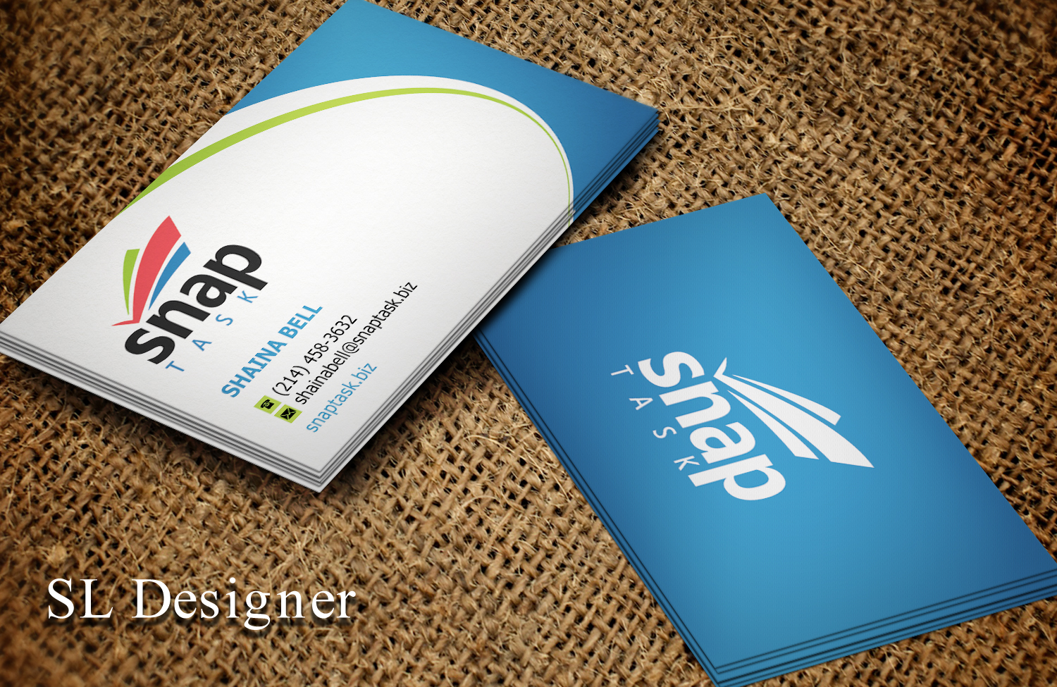 Business Card Design by SL Designer for SnapTask | Design #9339276