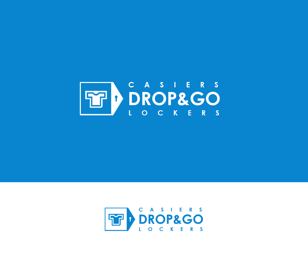 Logo Design by Moustache-Graphics for Drop&Go Lockers | Design #9359970