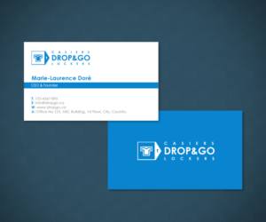 Business Card Design by Moustache-Graphics for Drop&Go Lockers | Design: #9360106
