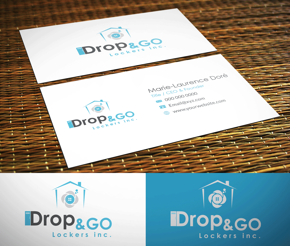 Visitenkarten-Design von Riz' für Drop&Go Lockers | Design #9348657