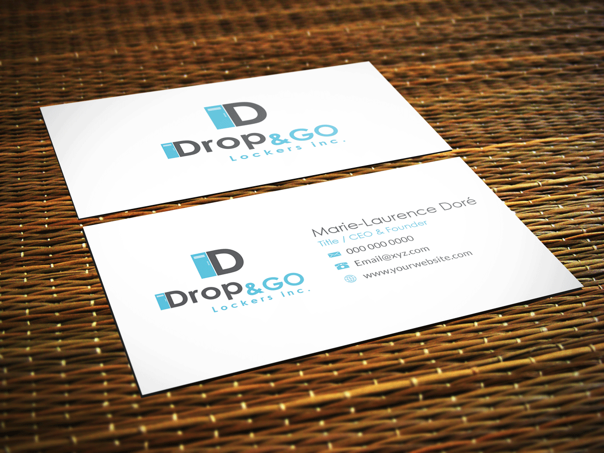 Visitenkarten-Design von Riz' für Drop&Go Lockers | Design #9354945