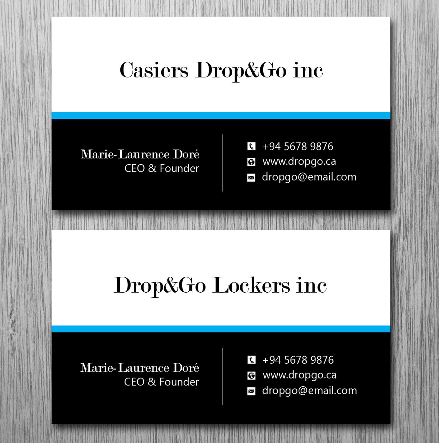 Visitenkarten-Design von Lanka Ama für Drop&Go Lockers | Design #9353662