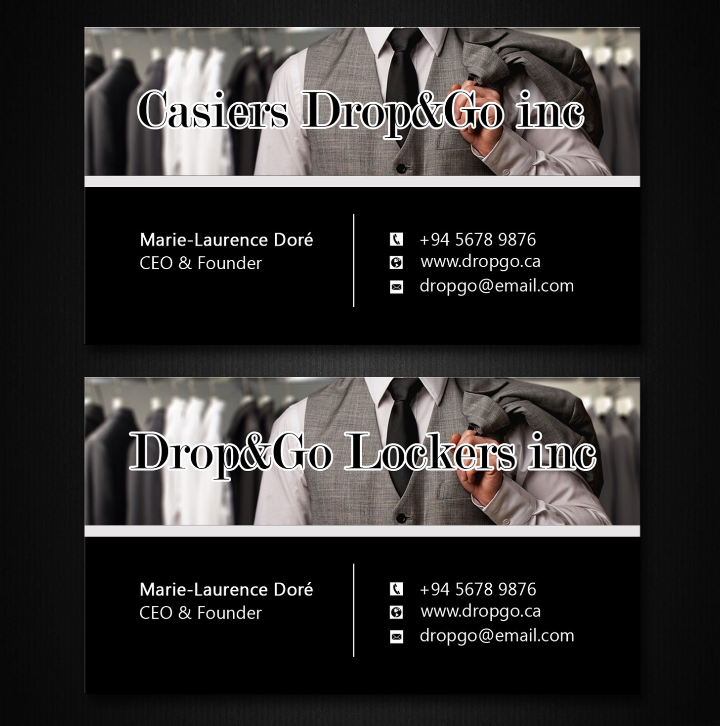 Visitenkarten-Design von Lanka Ama für Drop&Go Lockers | Design #9353672