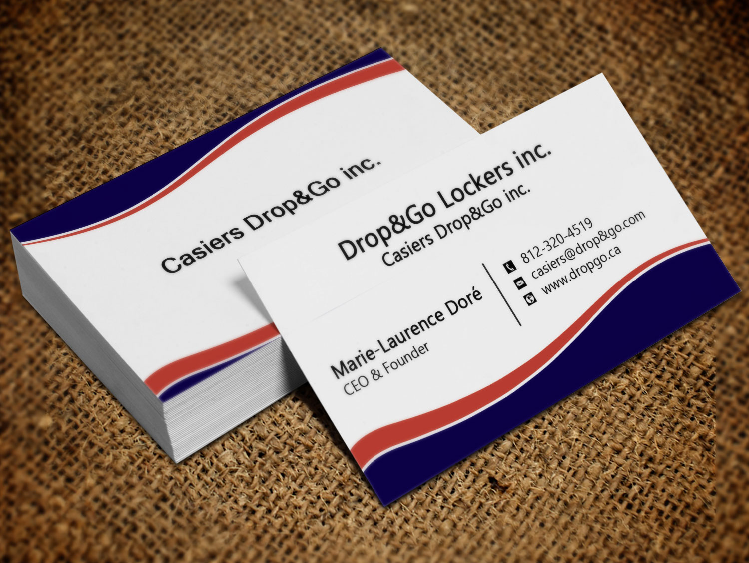 Visitenkarten-Design von Lanka Ama für Drop&Go Lockers | Design #9353676
