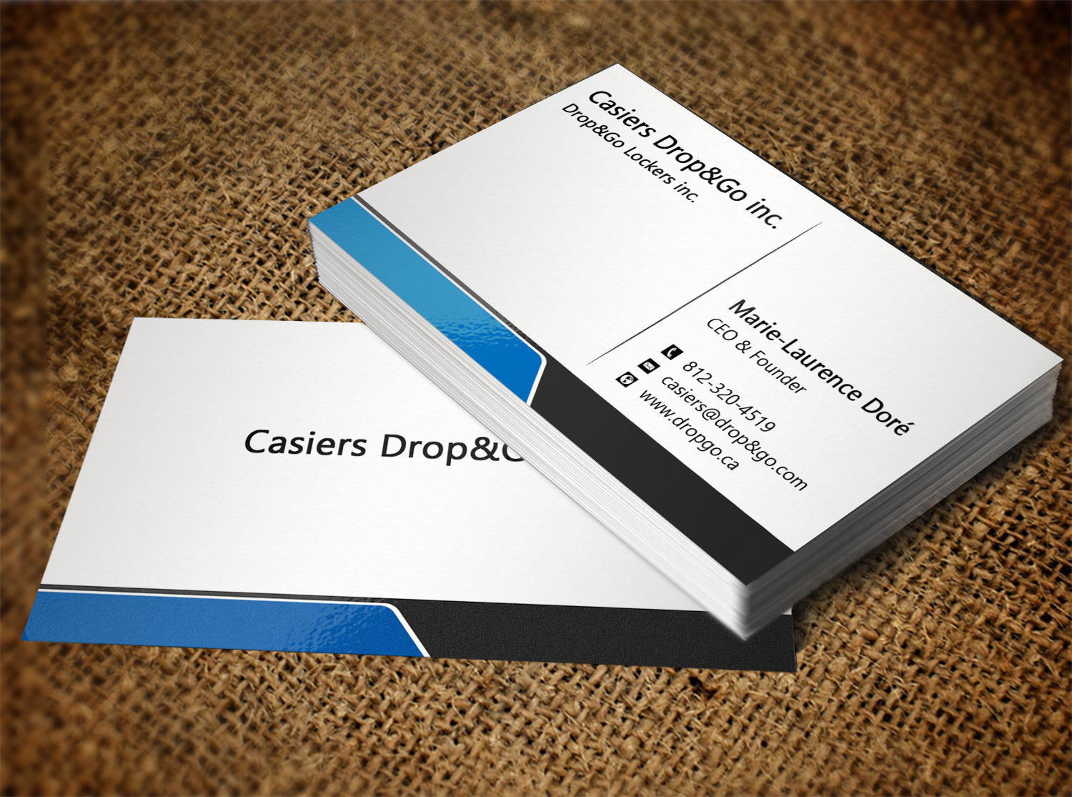 Visitenkarten-Design von Lanka Ama für Drop&Go Lockers | Design #9353678