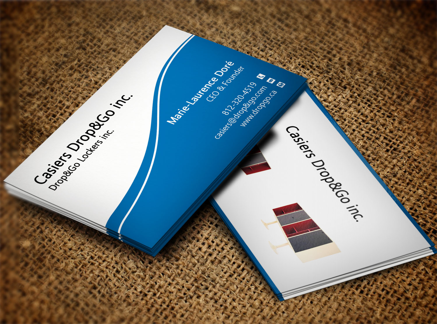 Diseño de Tarjeta de Presentación por Lanka Ama para Drop&Go Lockers | Diseño #9353680