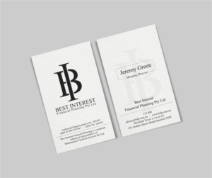 Business Card Design by INDIAN_Ashok for Best Interest Financial Planning Pty Ltd | Design: #9507191