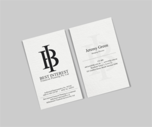 Business Card Design by INDIAN_Ashok for Best Interest Financial Planning Pty Ltd | Design: #9507192