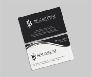 Business Card Design by INDIAN_Ashok for Best Interest Financial Planning Pty Ltd | Design: #9507203