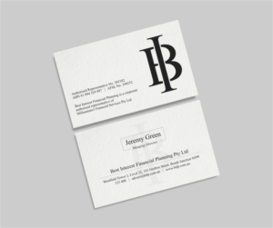 Business Card Design by INDIAN_Ashok for Best Interest Financial Planning Pty Ltd | Design: #9507204