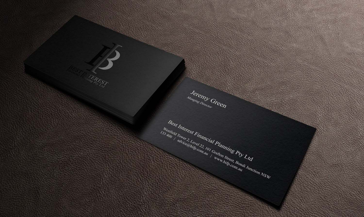 Design de Carte de Visite par INDIAN_Ashok pour Best Interest Financial Planning Pty Ltd | Design #9507356