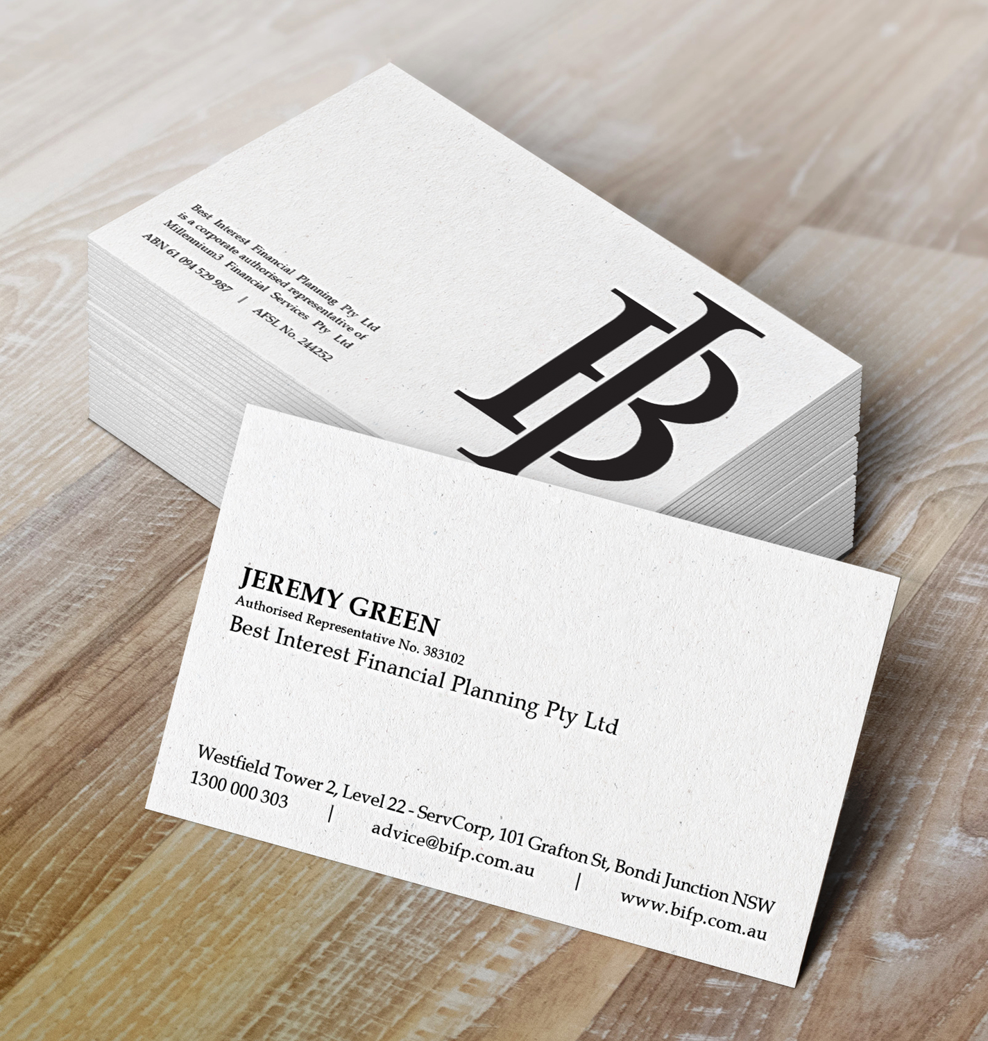 Business Card Design by MIND for Best Interest Financial Planning Pty Ltd | Design #10009453