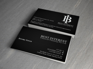 Business Card Design by Creations Box 2015 for Best Interest Financial Planning Pty Ltd | Design: #9512418