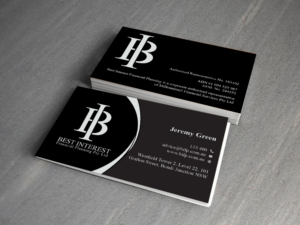 Business Card Design by Creations Box 2015 for Best Interest Financial Planning Pty Ltd | Design: #9512420