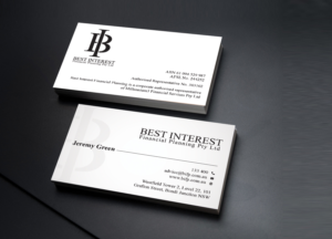 Business Card Design by Creations Box 2015 for Best Interest Financial Planning Pty Ltd | Design: #9512429