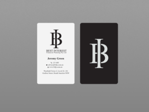 Business Card Design by Creations Box 2015 for Best Interest Financial Planning Pty Ltd | Design: #9512431