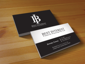 Business Card Design by Creations Box 2015 for Best Interest Financial Planning Pty Ltd | Design: #9512433