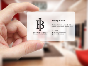 Business Card Design by Creations Box 2015 for Best Interest Financial Planning Pty Ltd | Design: #9512434