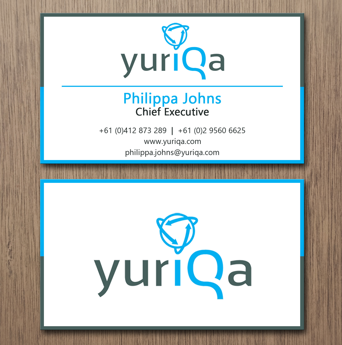 Design de Carte de Visite par Lanka Ama pour Yuriqa Pty Ltd | Design #9338317