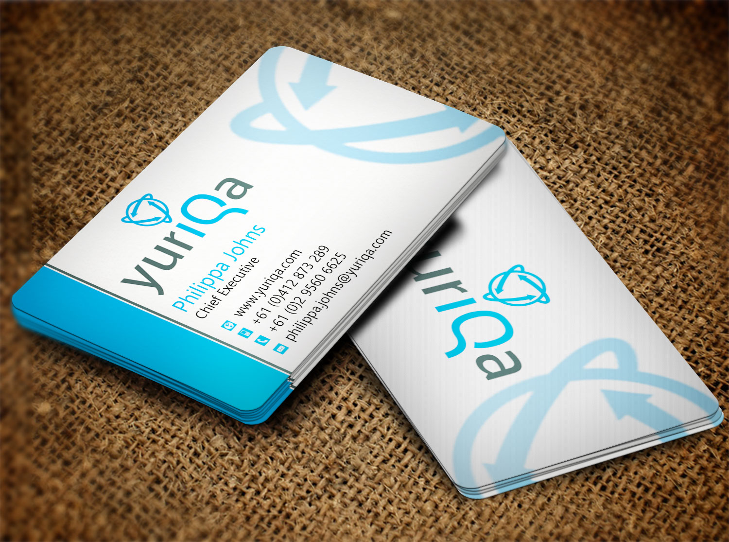 Visitenkarten-Design von Lanka Ama für Yuriqa Pty Ltd | Design #9339570