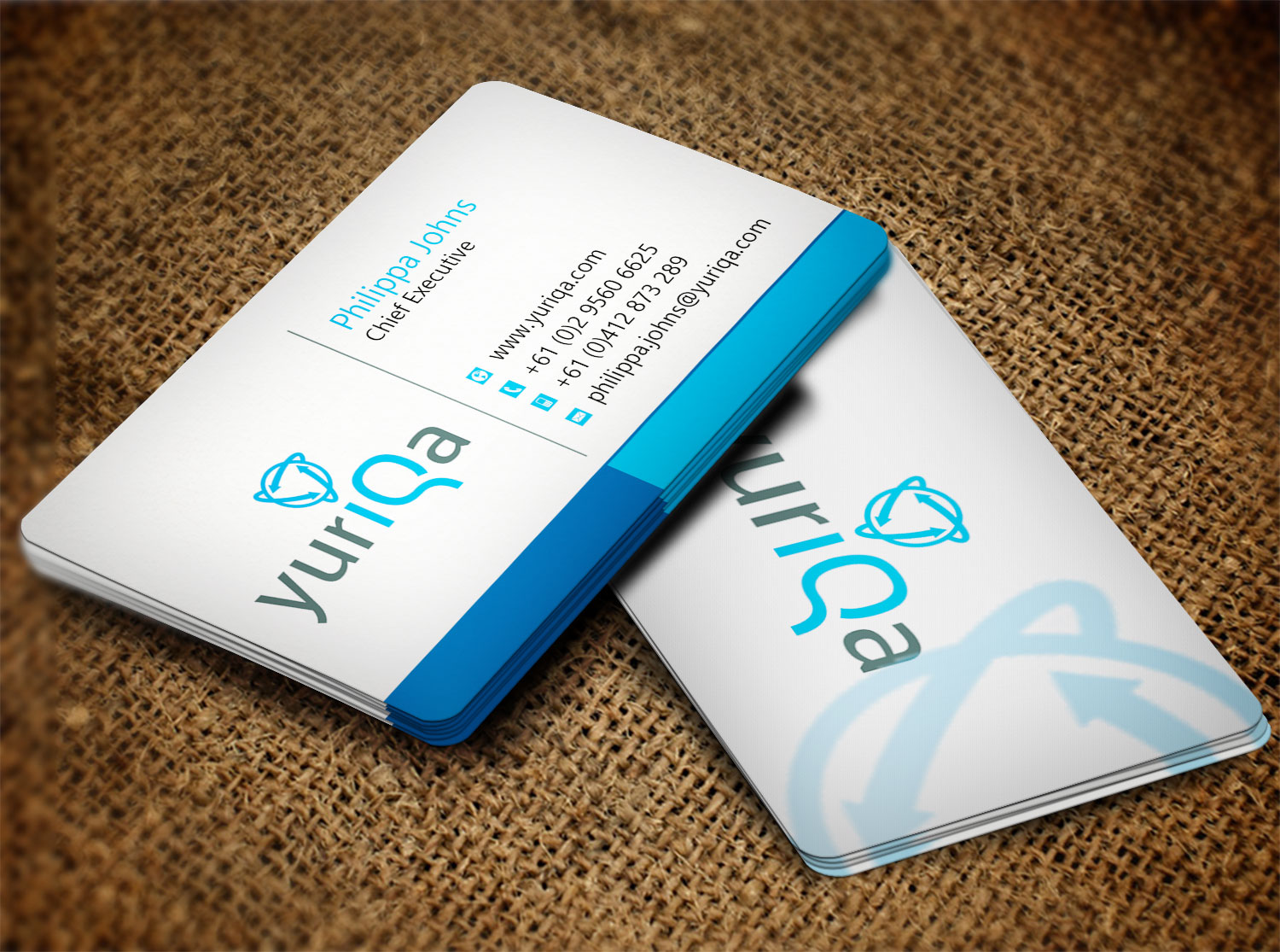 Diseño de Tarjeta de Presentación por Lanka Ama para Yuriqa Pty Ltd | Diseño #9339591