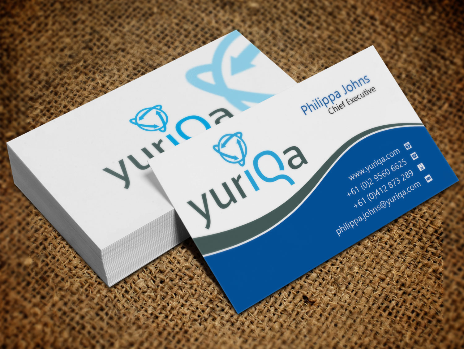 Design de Carte de Visite par Lanka Ama pour Yuriqa Pty Ltd | Design #9339598
