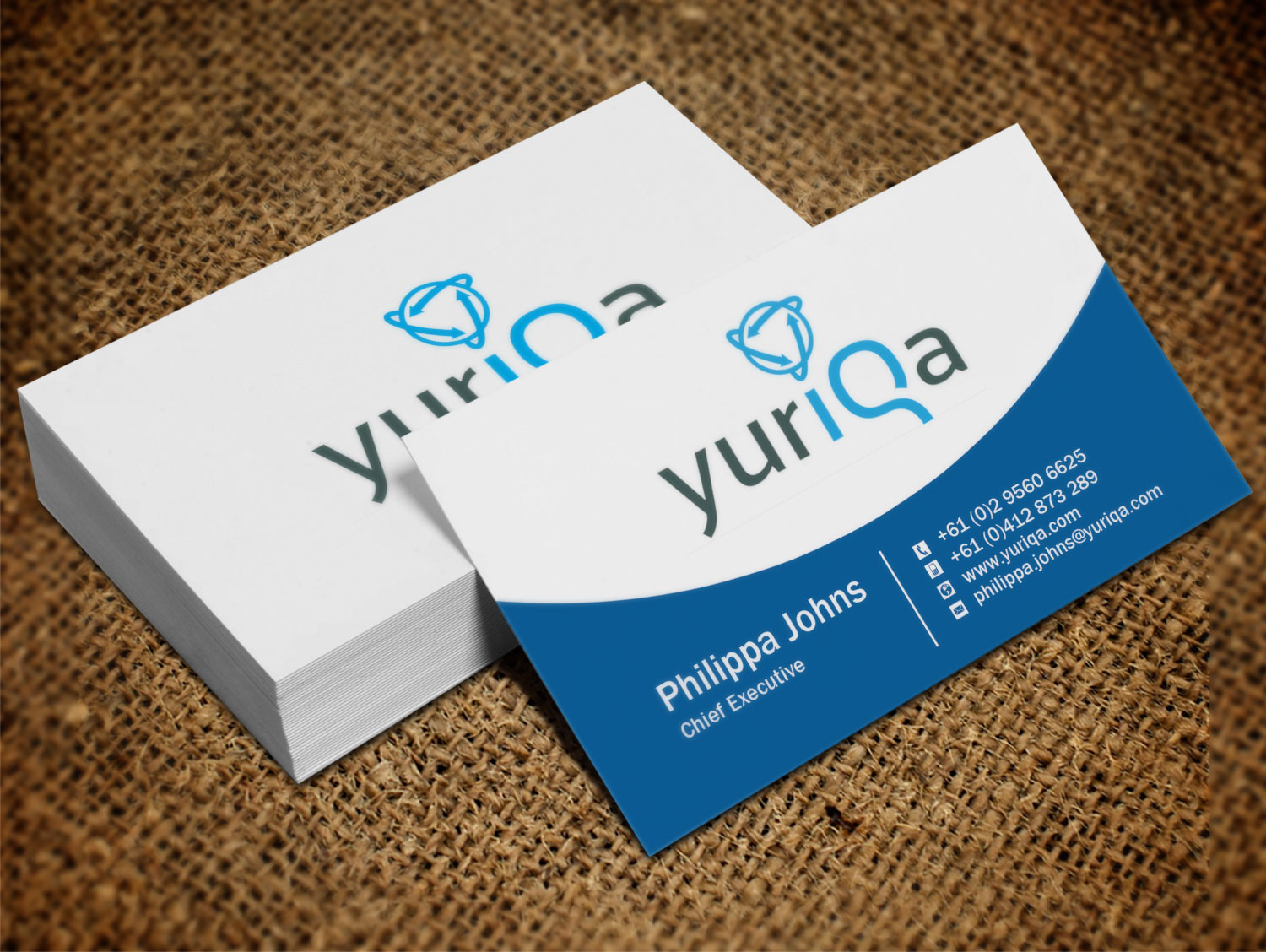 Diseño de Tarjeta de Presentación por Lanka Ama para Yuriqa Pty Ltd | Diseño #9339619