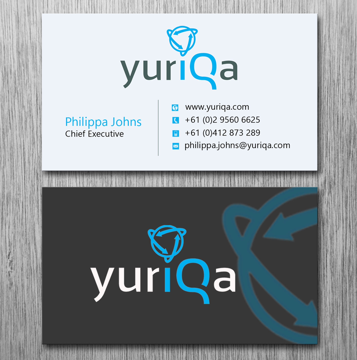 Business Card Design by Lanka Ama for Yuriqa Pty Ltd | Design #9353607