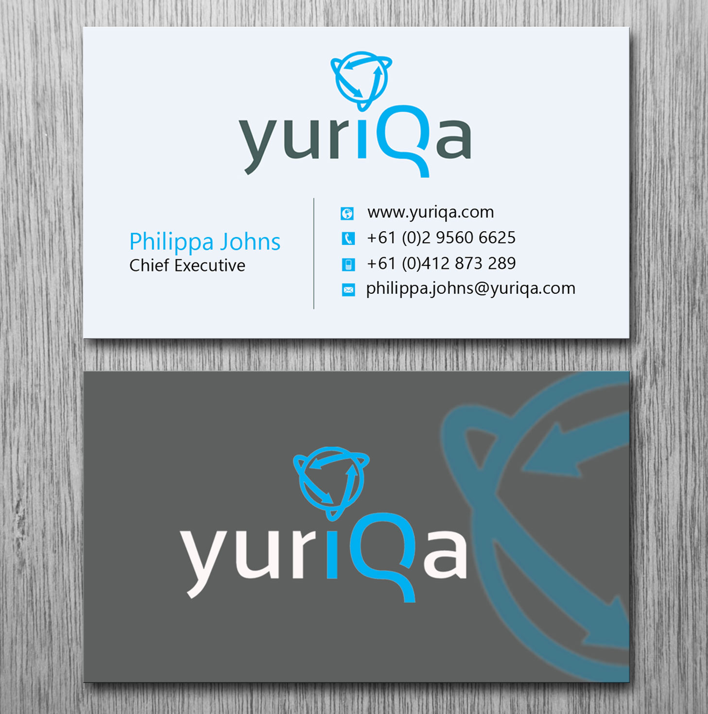 Business Card Design by Lanka Ama for Yuriqa Pty Ltd | Design #9353608